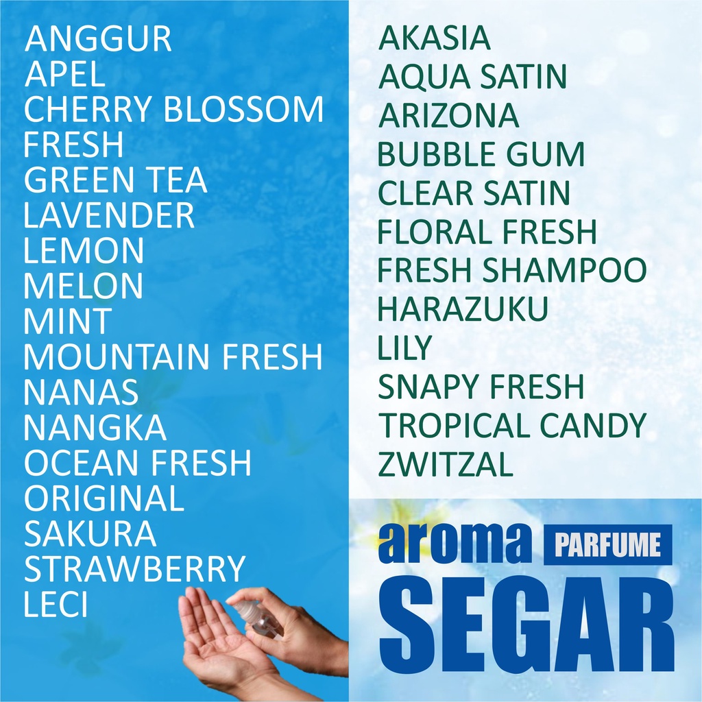 Hand Sanitizer  Cair  Antiseptic Macam Variasi Aroma Segar 60 ml  ( SPRAY )