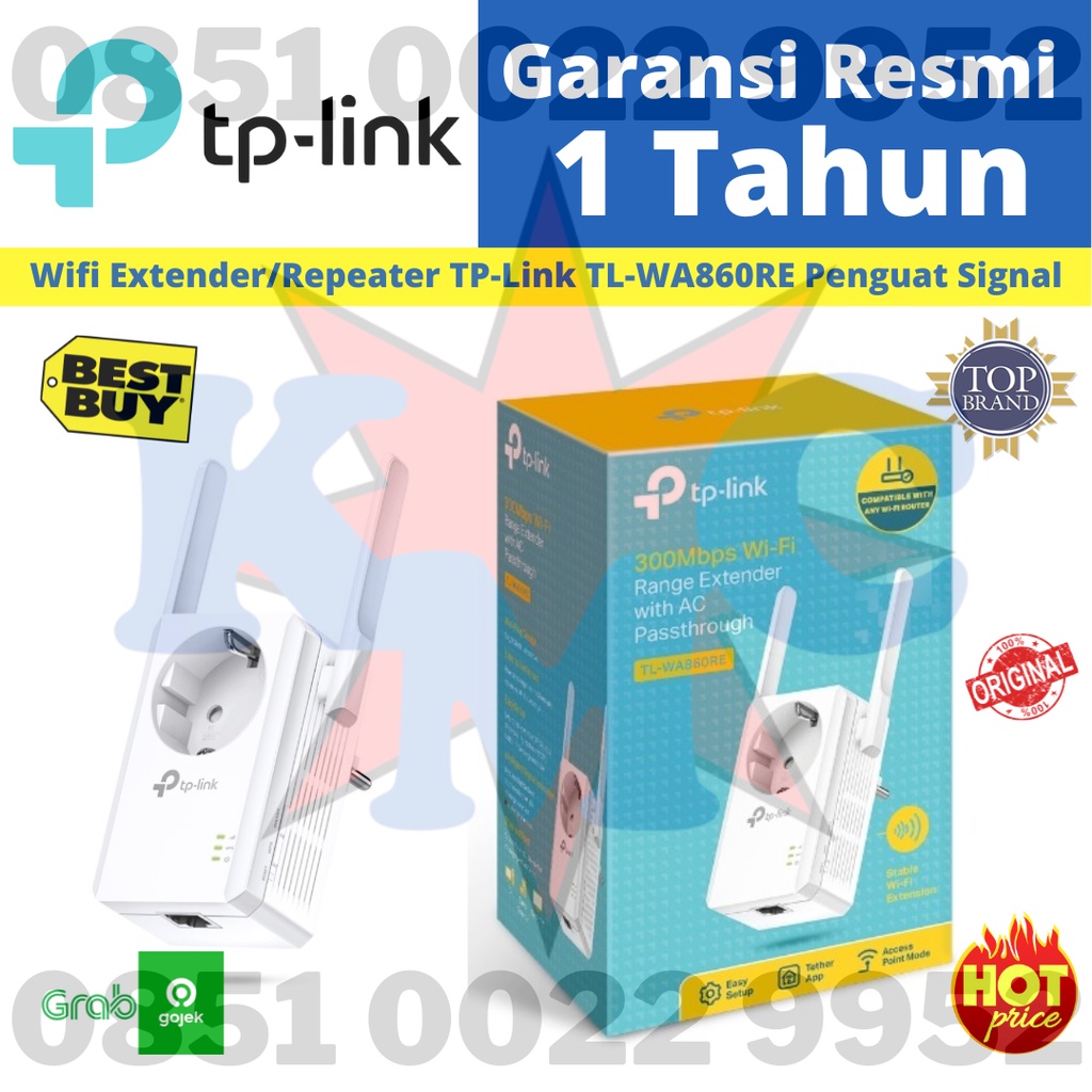 Wifi Extender/ Repeater TP-Link TL-WA860RE Penguat Signal TPLINK 860RE