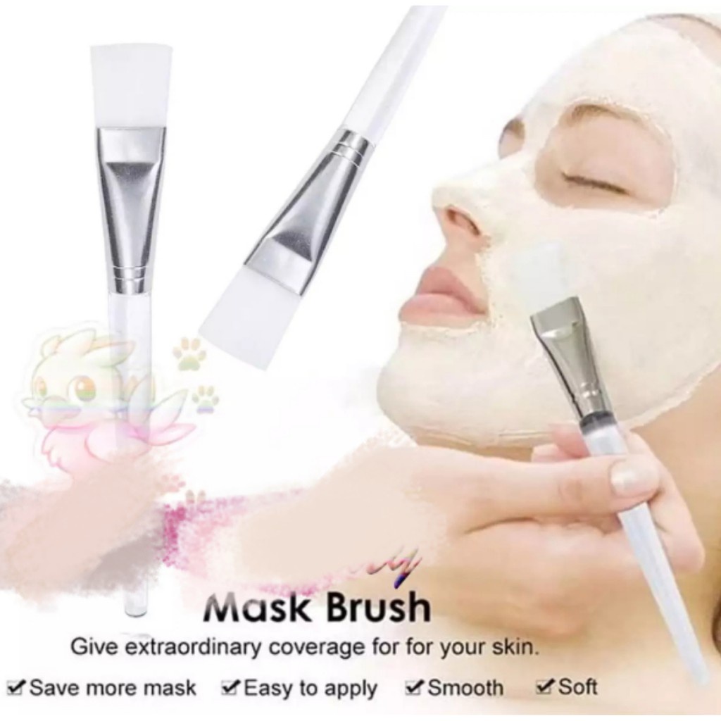 KUAS MASKER WAJAH BULU LEMBUT | BRUSH MASKER PUTIH BENING [SWEETSPACE]