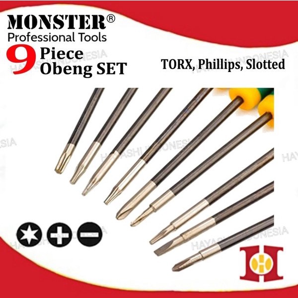 Obeng Min Plus Kembang TORX 9 In 1 Service Jam Kacamata Stik PS3 PS4