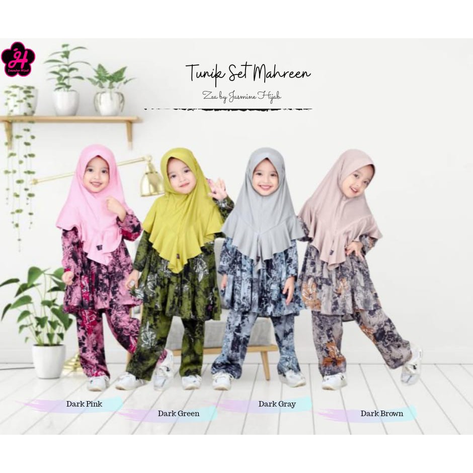 Tunik Set Anak Mahreen I Zea by Jasmine Hijab