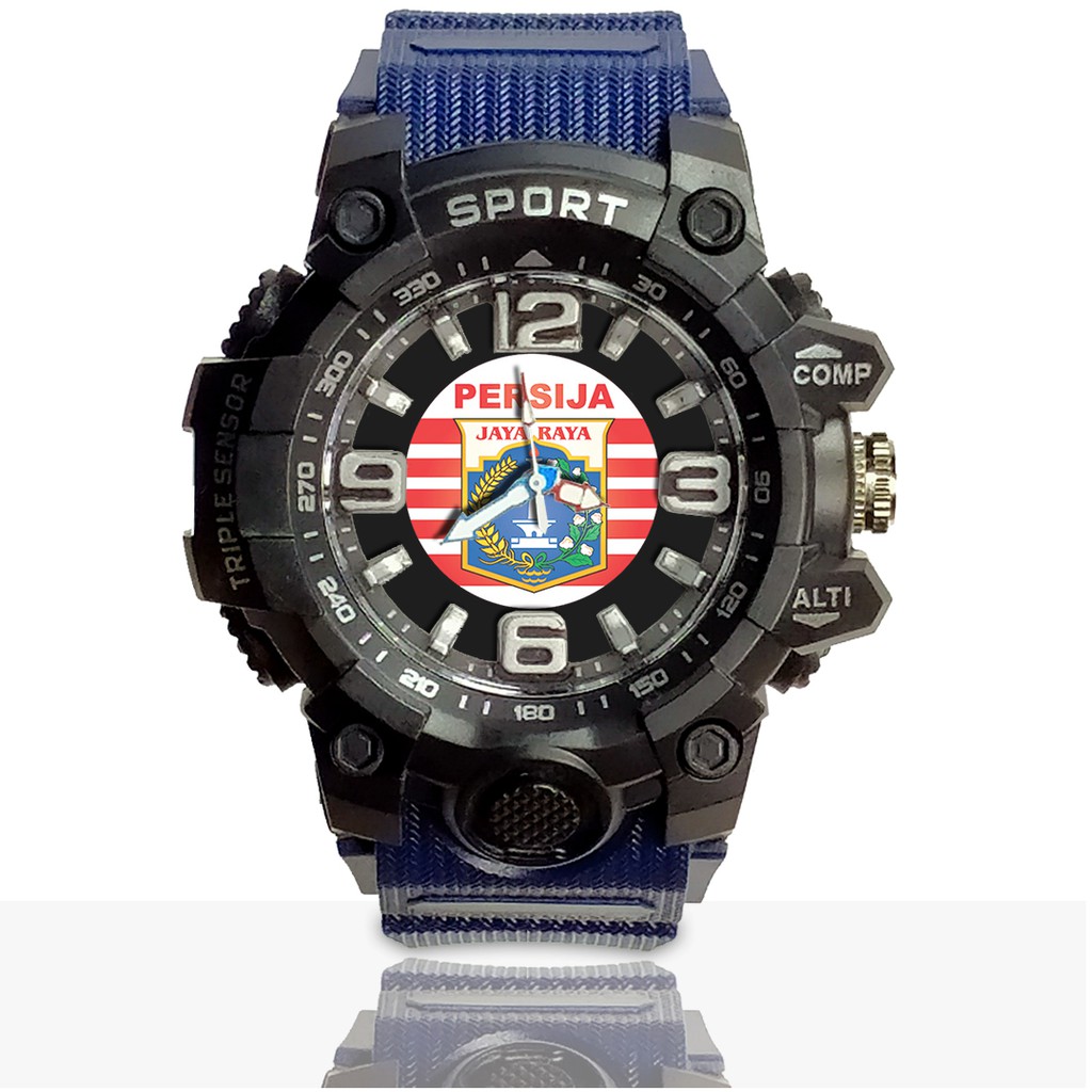 Jam Tangan Custom PERSIJA Ruber- Water Resistant