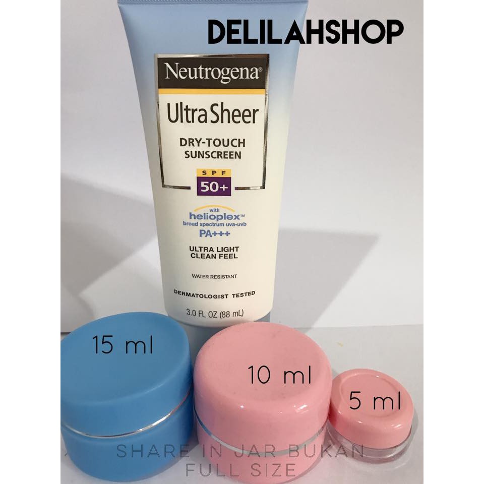Share in jar Neutrogena Ultra Sheer Dry-Touch Sunscreen SPF 45