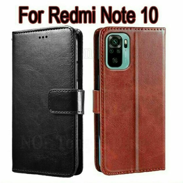 Xiaomi Redmi Note 10 / 10s Flip Cover Case Leather Wallet Sarung Redmi Note 10s / Note 10