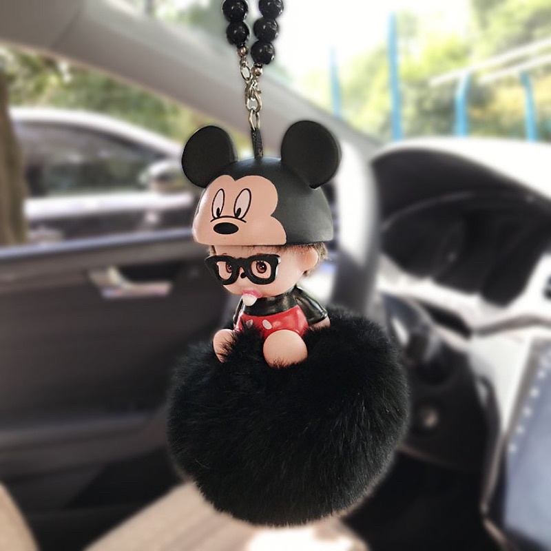 gantungan spion mobil monchichi mickey MONCHICHI // Gantungan Spion Monchichi Mickey