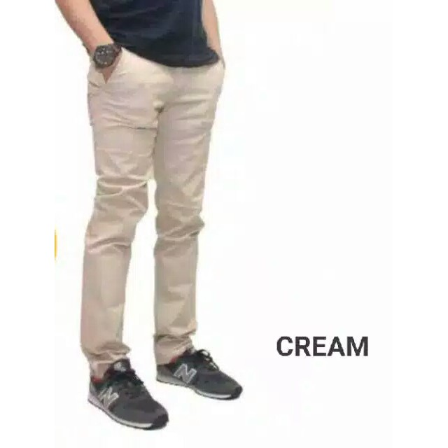 Celana Chino Pria Bahan Adem Nyaman Katun Strecth/Melar Cocok Buat Musim Dingin GAYA COWOK POLO