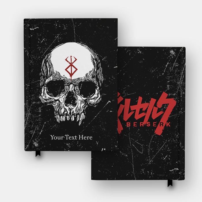 

Buku Catatan Anime Berserk Skull Custom Hardcover Agenda Jurnal Diary