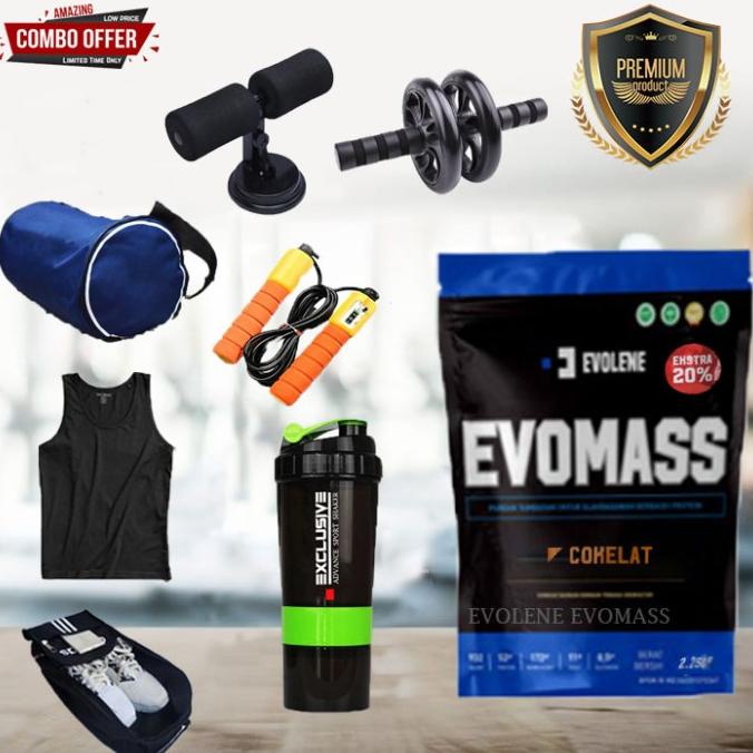 Evomass Evolene Evo Mass 5lbs Gainer 5 Lbs COKLAT 2.250gr 2.25 Kg