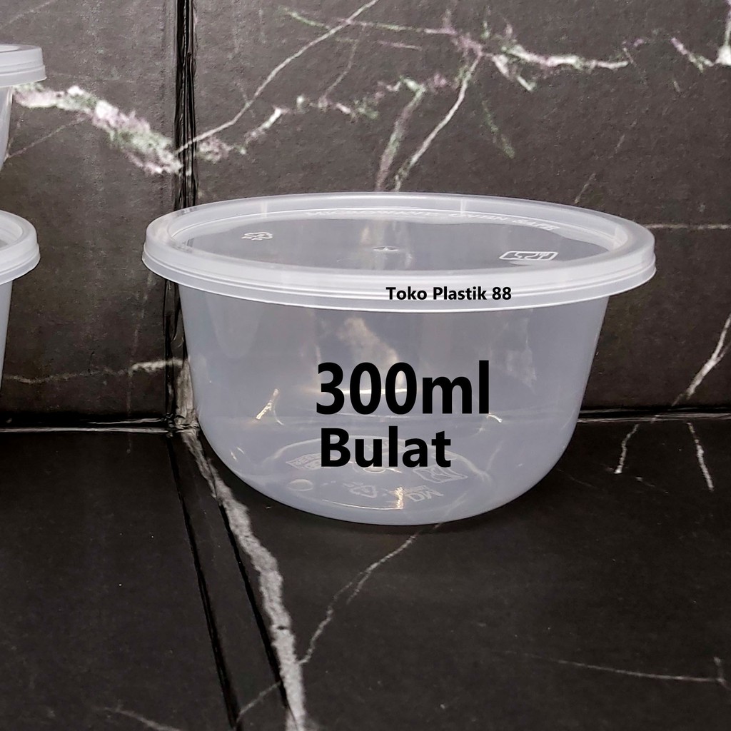 Food Container Box Makanan Wadah Plastik  Mangkok 300ml 