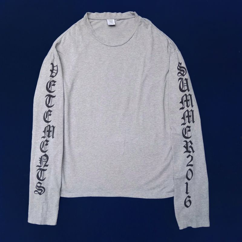 Vetements Summer 2016 Long Sleeve Oversize