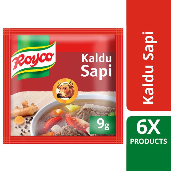 

ROYCO Bumbu Sapi 54gr -Penyedap Rasa Kaldu Serbaguna Masakan 6 x 9g