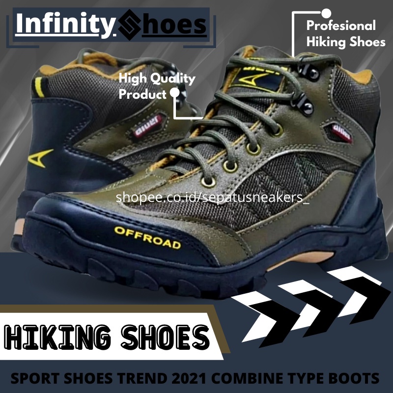 Sepatu Olahraga Pria Sepatu Boots Pria Safety Boots Spatu Safety Sport Shoes Tracking Shoes Spatu Gu