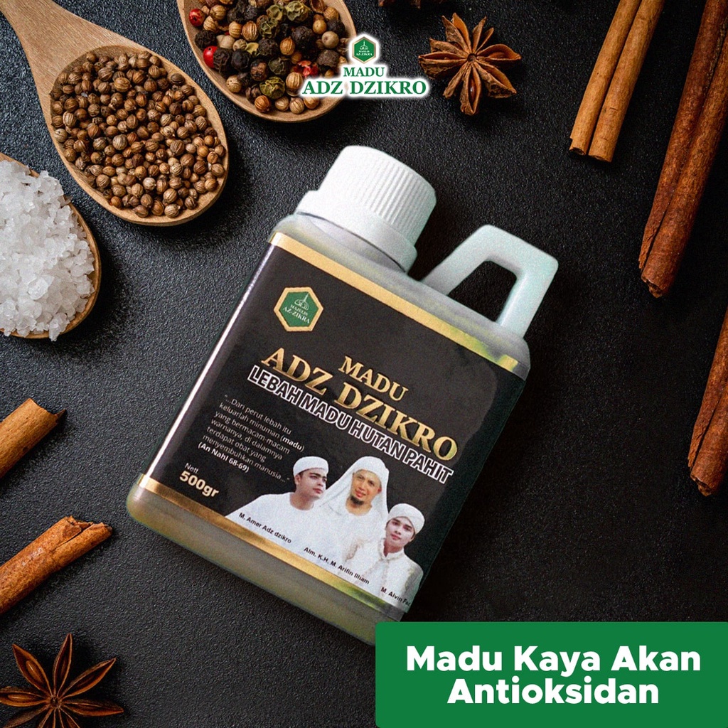 MADU ADZ DZIKRO Hutan Herbal Hitam Pahit Az Zikra 500gr