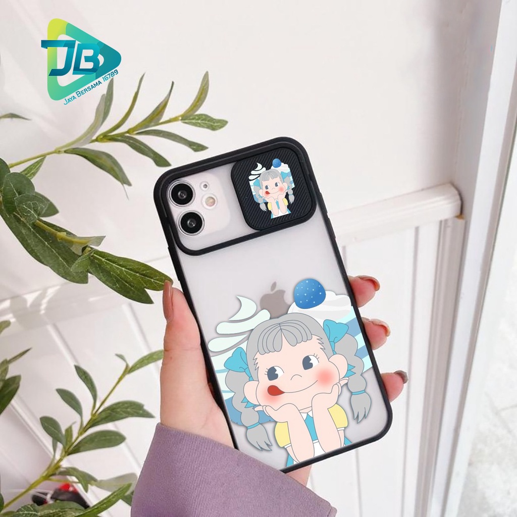 SOFTCASE SLIDE KAMERA MILKY PEKO OPPO VIVO SAMSUNG XIAOMI REALME IPHONE ALL TYPE JB4977