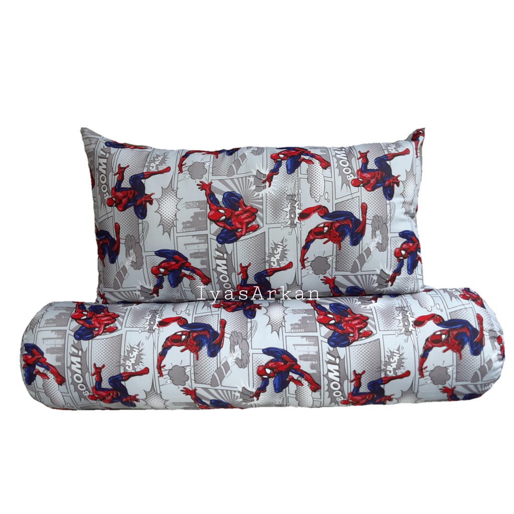 Bantal Guling Anak  Laki Laki Motif Spiderman