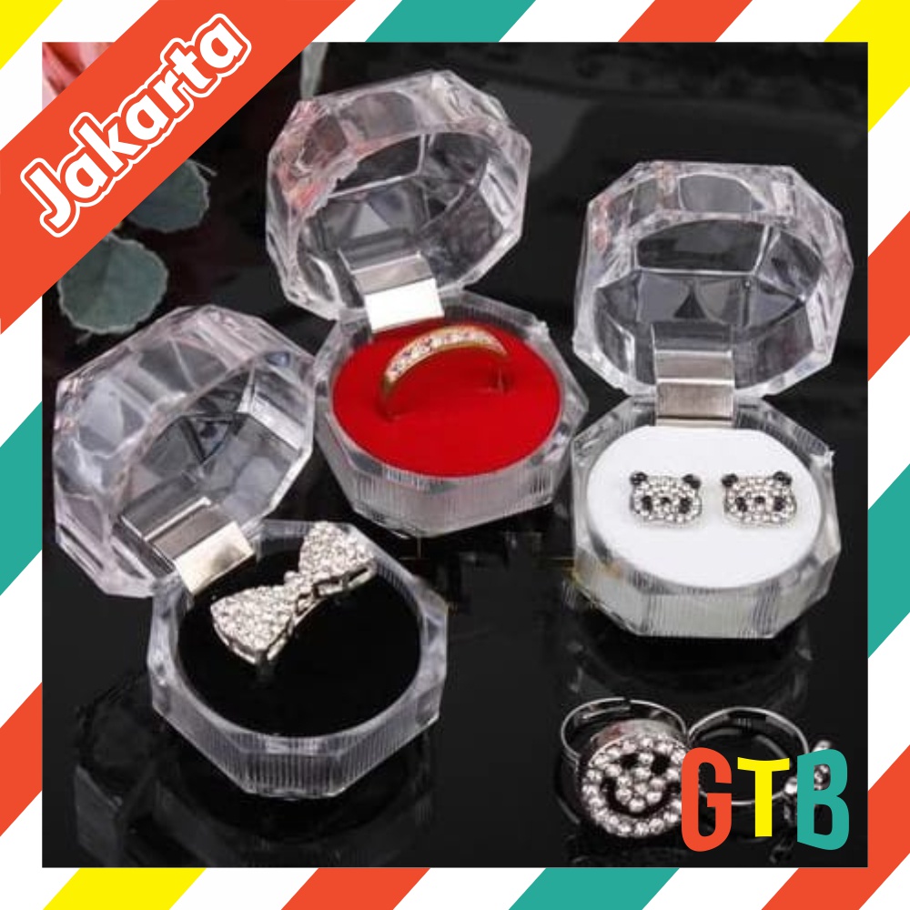 ❤GTB❤ KOTAK CINCIN AKRILIK BOX CINCIN KADO R563