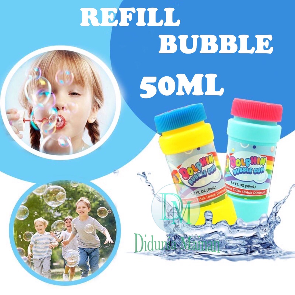 mainan anak pistol elektrik tembakan gelembung sabun machine electric gatling bubble gun