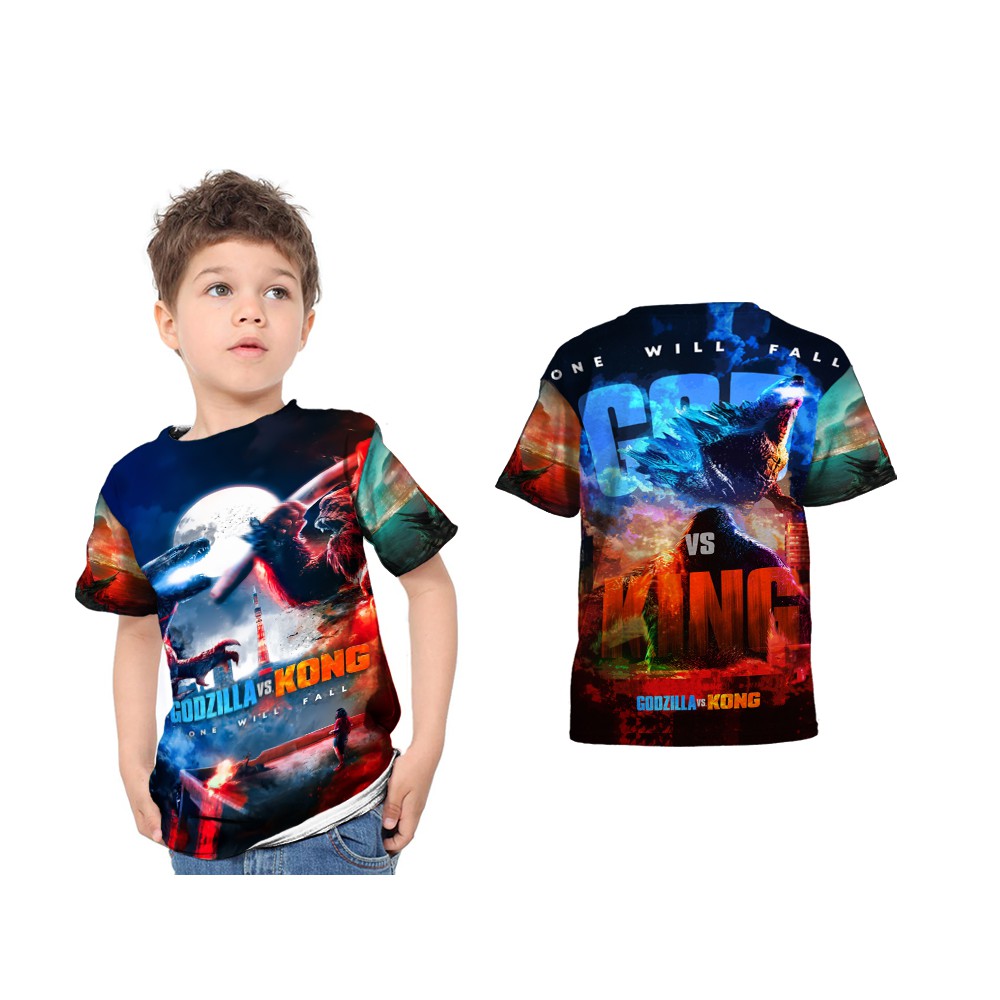 Kaos Baju Anak GODZILLA VS KONG 03 Premium
