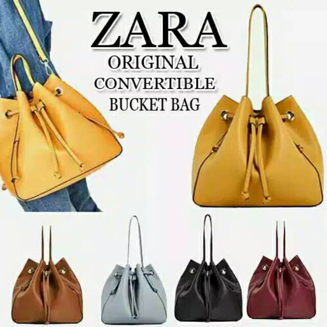 HOT PROMO Tas original convertible bucket bag zara serut shoulder bag