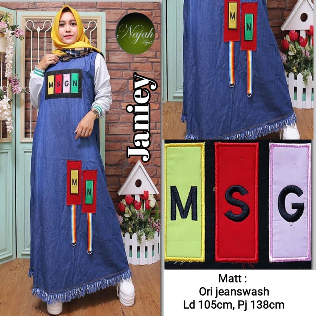 Janiey Dress By Najah | Suplier Hijab Solo| Grosir