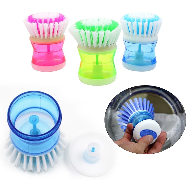 Alat sikat panci inovatif/Brush soap dispenser sabun cair