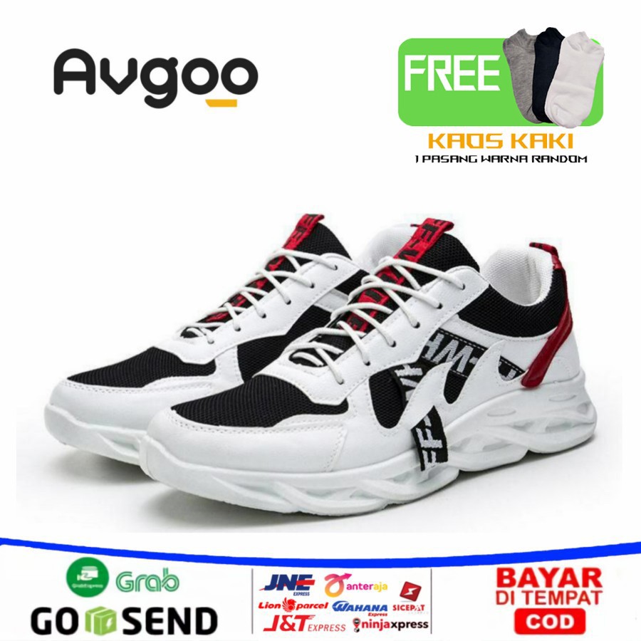 Avgoo Sepatu Model Korea Import Sepatu Running Sepatu Casual Pria Sepatu Cowok Sepatu Sneakers Pria