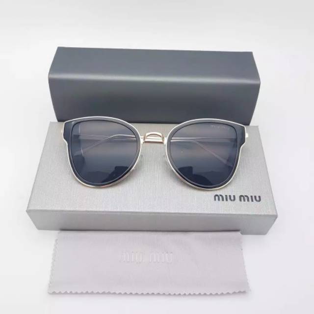 KACAMATA FASHION / KACAMATA SUNGLASS WANITA MIU MIU 861A FREE CAIRAN PEMBERSIH DAN LAP