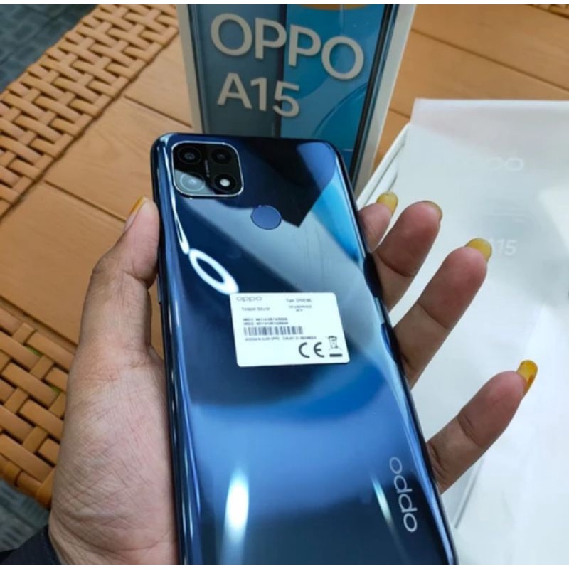 HP BARU OPPO A15 / A15s 3GB/32GB & 4GB/64GB ORI GARANSI RESMI-A15 2gb/32gb Hitam