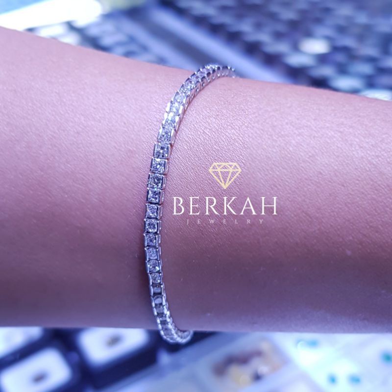 Gelang Emas 750 Berlian Total 4,50 Carat Asli Natural Diamond