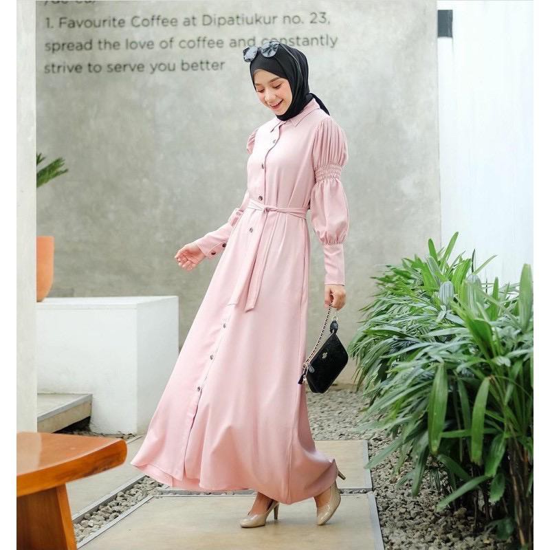 1KG MUAT 4PCS | RARA MAXY DRESS BALON KERUT BUSUI FULL KANCING HITS OOTD SELEBGRAM FASHION WANITA