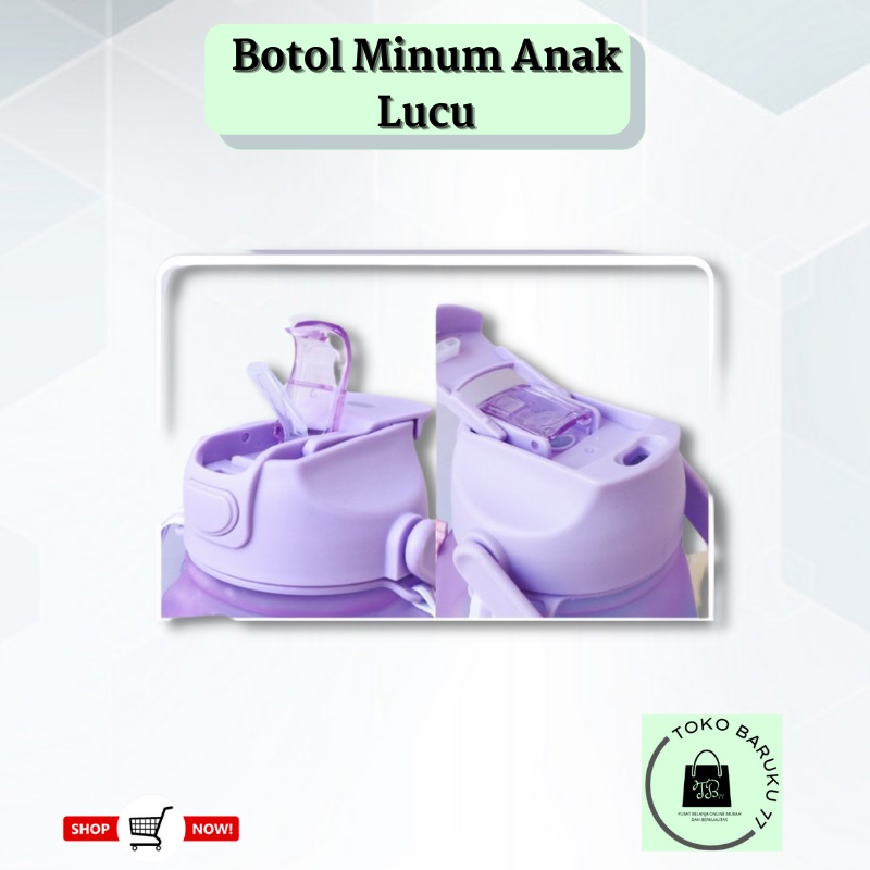 (KEYA) Botol Minum Anak Karakter / Botol Minum Anak Lucu 1100ML