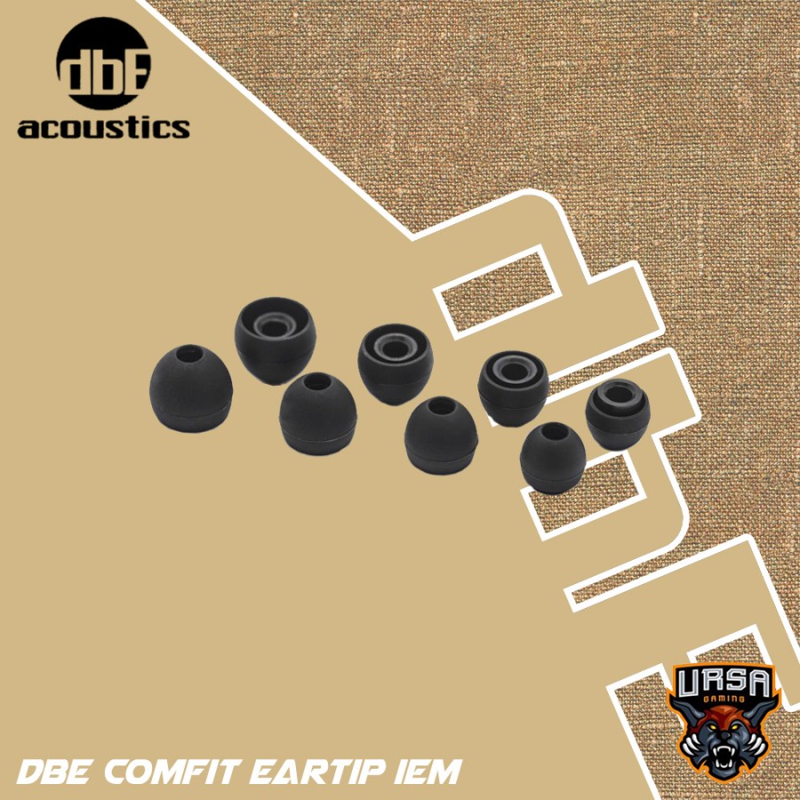 Comfit Eartips dbE Acoustics For IEM - Karet Earphone - Original