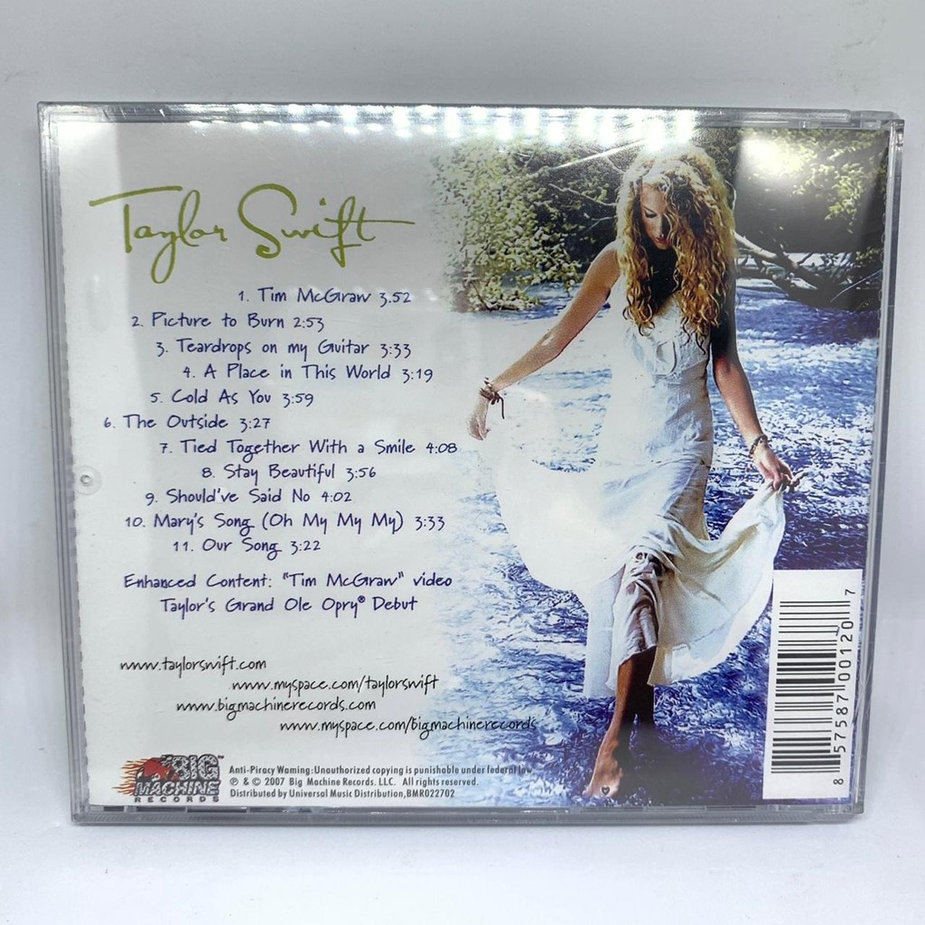 CD Taylor Swift Self Titled Import Original Album