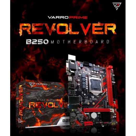 Motherboard varro prime intel B250 revolver gen 6 7 8 9 lga 1151 ddr4 sata III usb 3.0 m2 nvme gigabit lan micro-atx