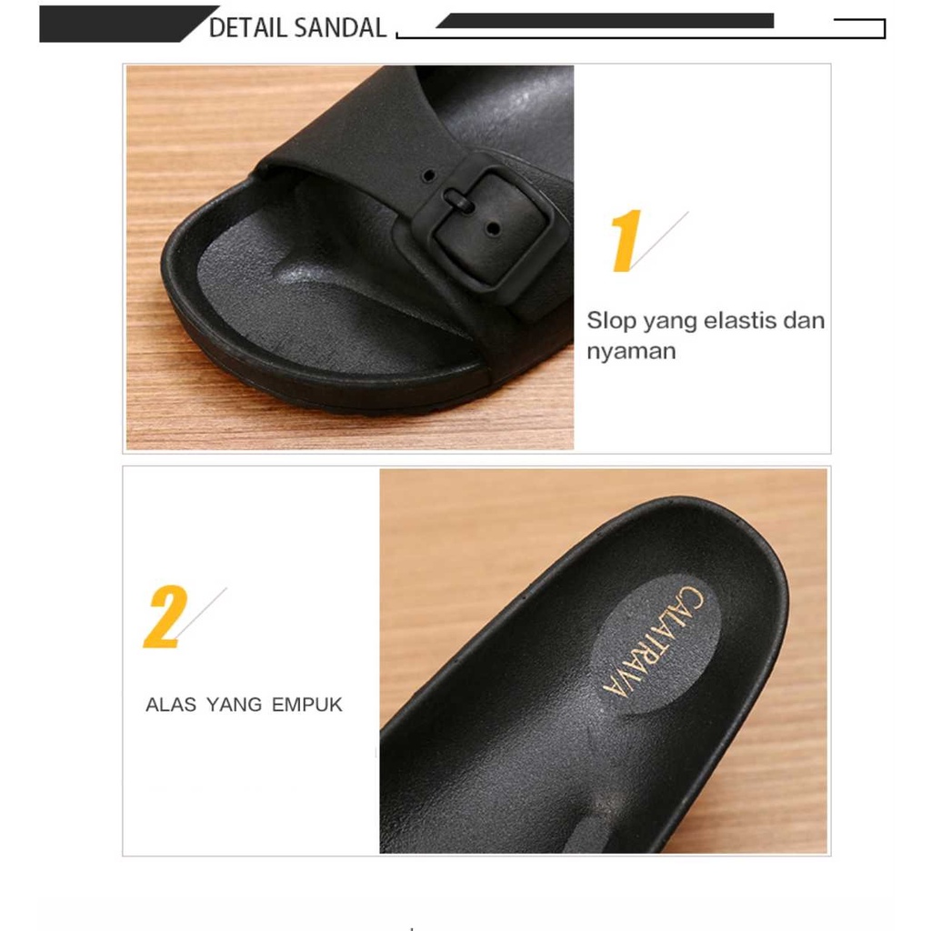 Sandal Slop Jelly Wanita Calatrava | 2171-B2