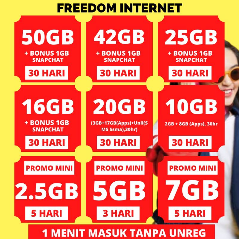 Kuota INDOSAT PAKET INTERNET