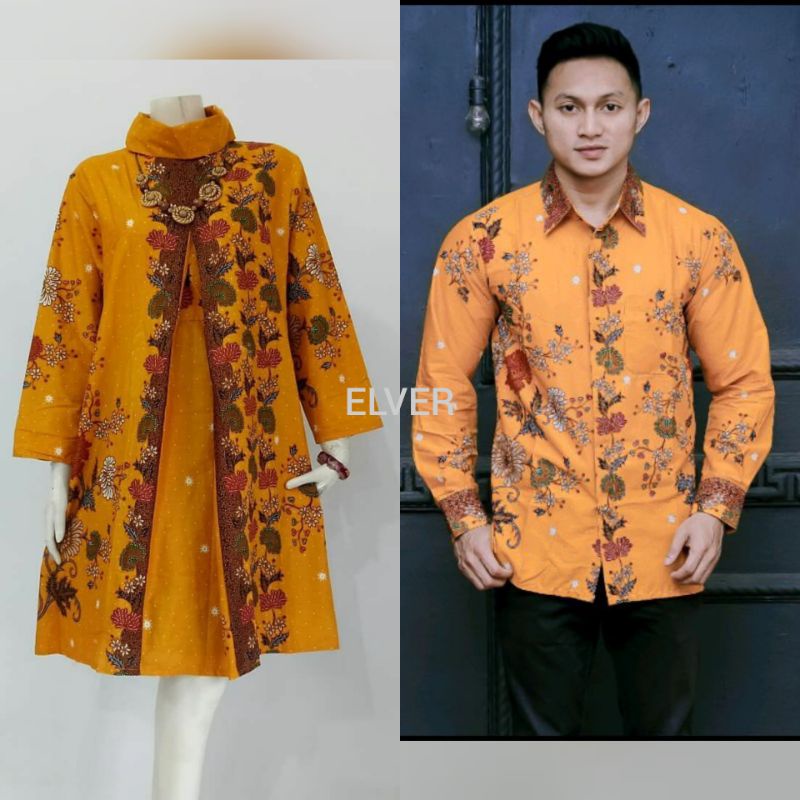 COUPLE BATIK KEMEJA TUNIK SALSA MODERN UNGGUL JAYA