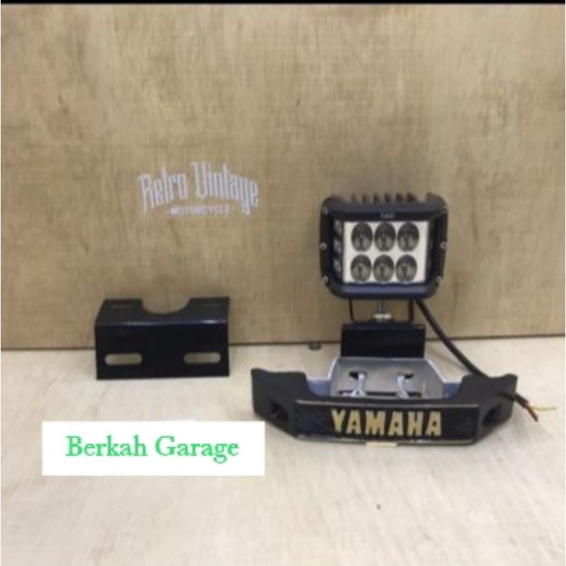 Paket Full Set Strobo Jumbo LED Samoing Breket Panjang Pendek Plus Kumis Tebal