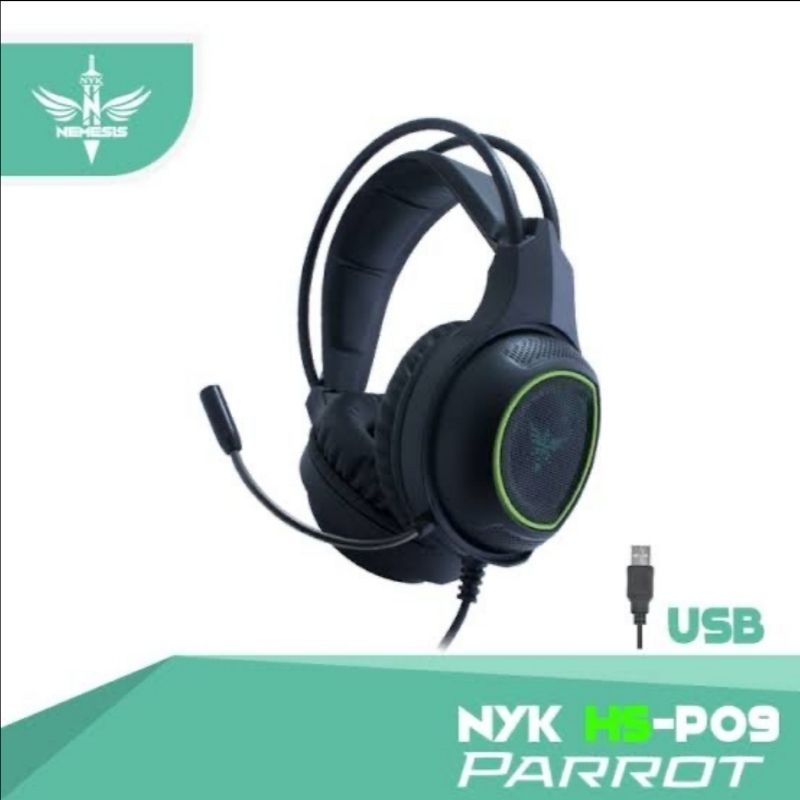 NYK Nemesis HS P09 Parrot USB Gaming Headset HS-09