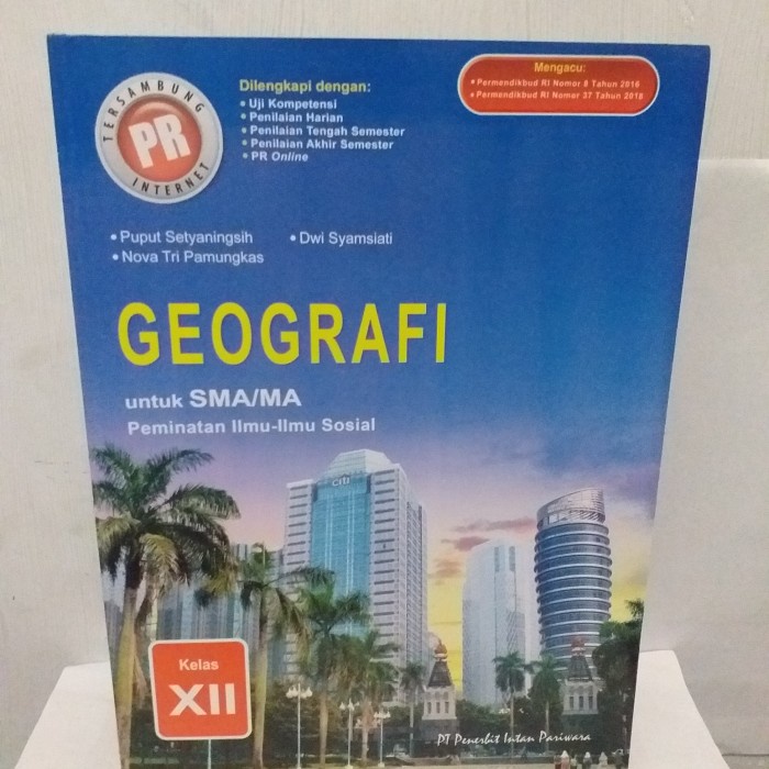 Jual Buku PR GEOGRAFI SMA Kelas XII Intan Pariwara | Shopee Indonesia