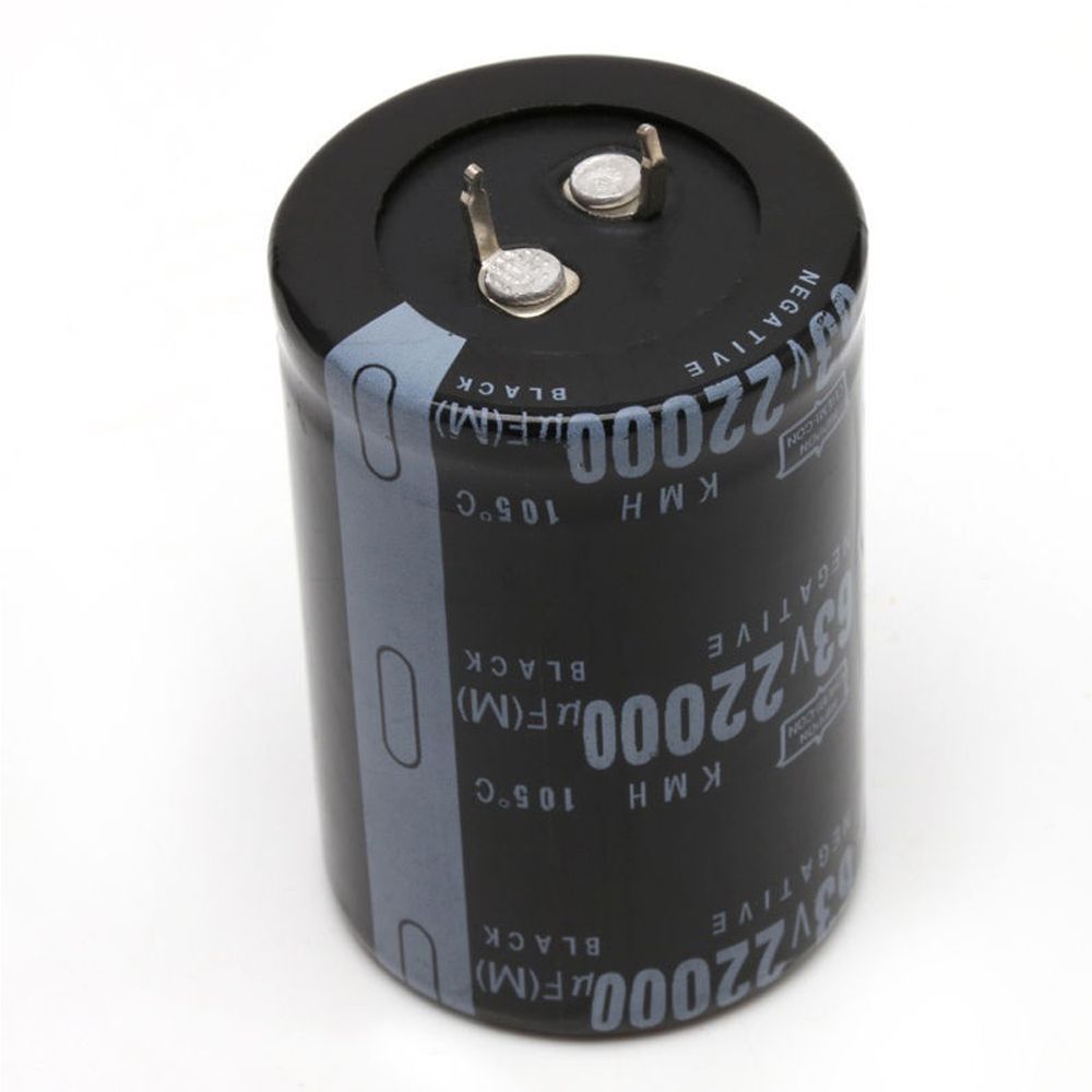 QUINTON High Quality Inline Capacitor Convenient 63V 22000UF Electrolytic Capacitor High Capacity Durable Cylindrical Black Practical Aluminum Electrolytic Amplifier Sound/Multicolor