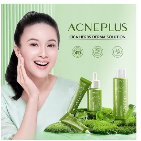 READY YOU Acne Plus Cica Herbs Derma Solution | ACNEPLUS Toner Spot Care Serum Moisturizer BPOM