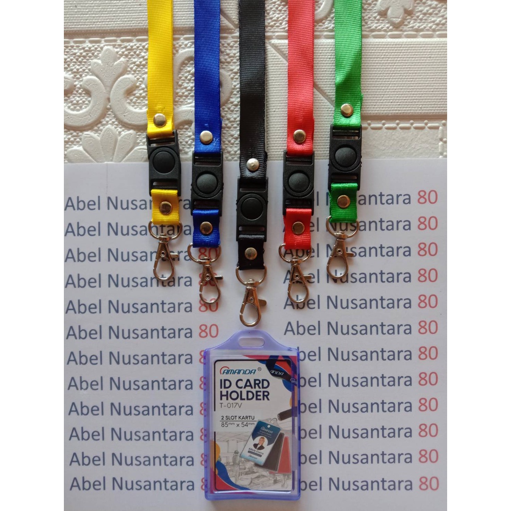 

Paket Tali 1.5cm Stofer + ID Card 2 Sisi Karet Amanda