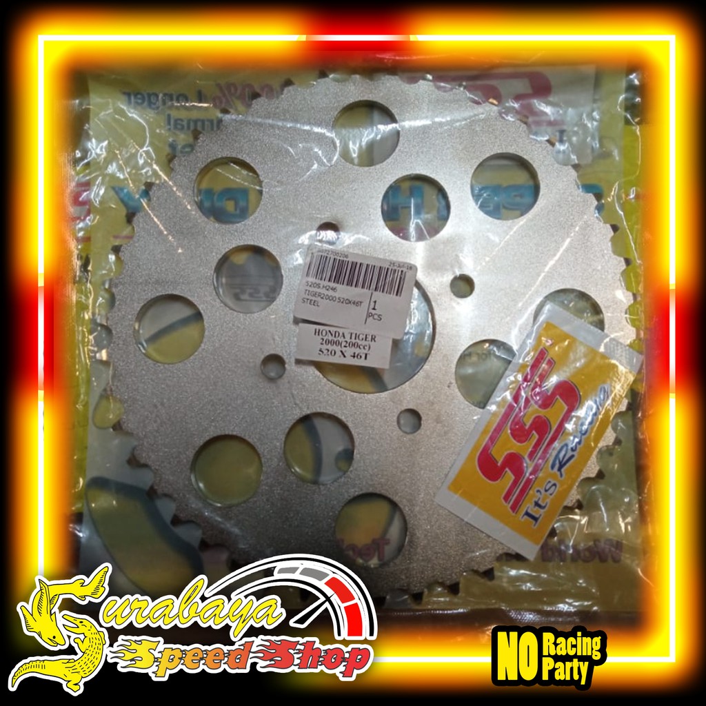 SSS Gear Belakang Honda Tiger 2000 Tiger Lama Tipe 520 Orginal SSS RACING