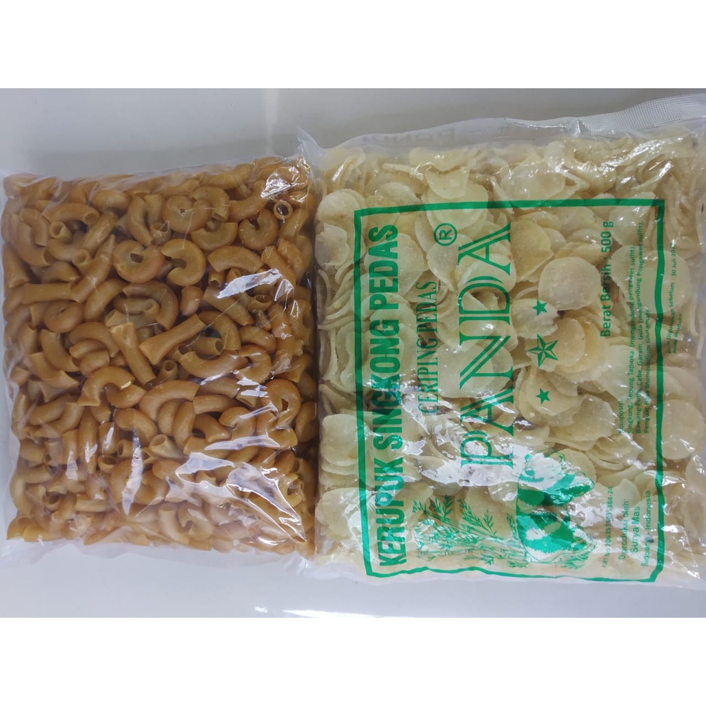 

Deskripsi: Paket Makaroni Mentah Mekar (mengembang) 500gram + Kerupuk Mentah / Krupuk singkong / kerupuk singkong panda pedas 500 Gram Dengan berbelanja satu paket anda mendapatkan harga yg lebih murah dan terjangkau isi paket: 500 gram Makaroni Menta