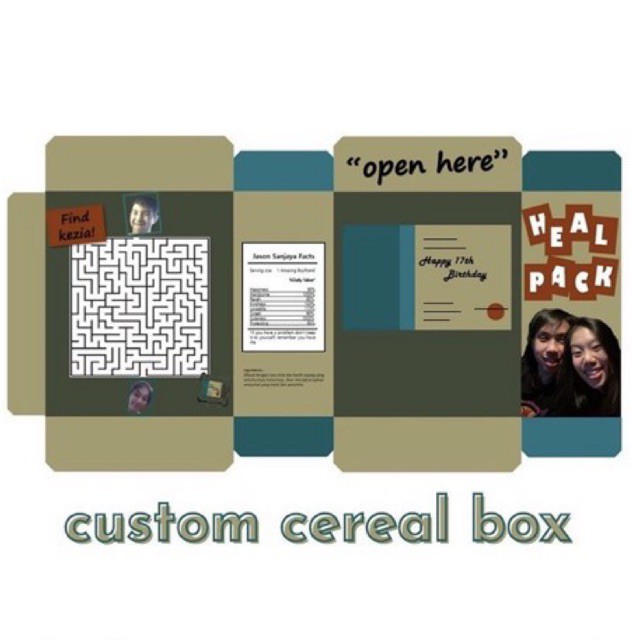 custom cereal box