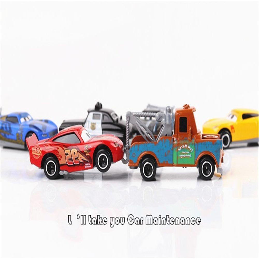 3 Mainan Mobil Diecast Lightning McQueen Bahan Metal Alloy Skala 1: 55