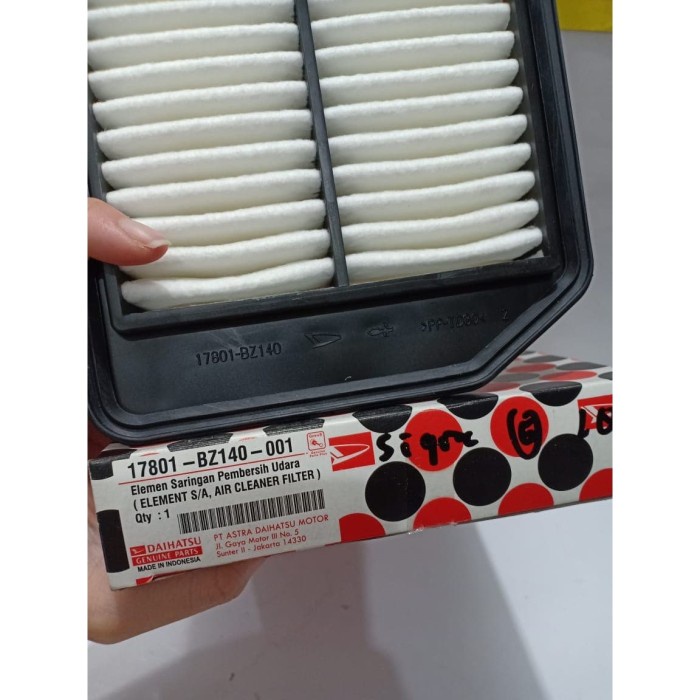 FILTER UDARA DAIHATSU SIGRA GENUINE 17801-BZ140-001