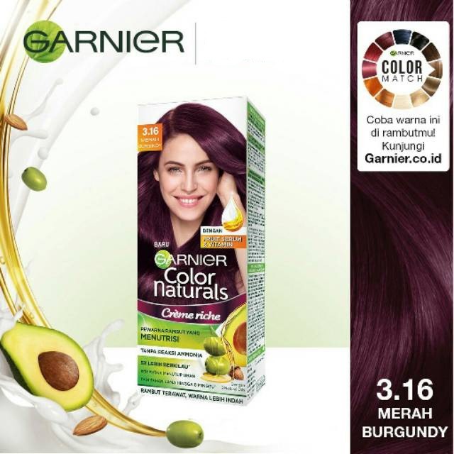 Garnier Color Naturals - 3.16 Merah Burgundy