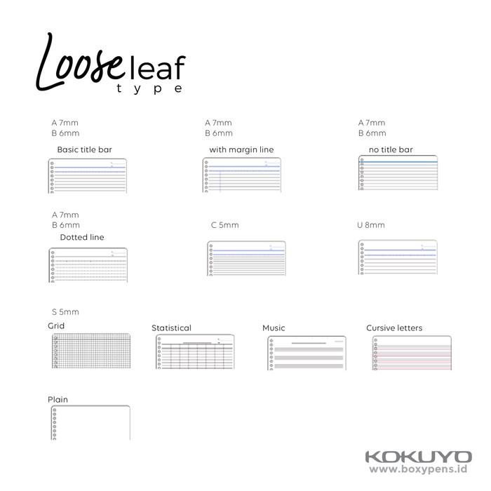 

Binder | Kokuyo Campus Loose Leaf A4 Plain For Pencil Kualitas Terbaik